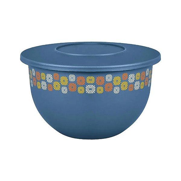 Tupperware Tigela Murano 2,5 Litros Azul - 80 Anos Tupperware