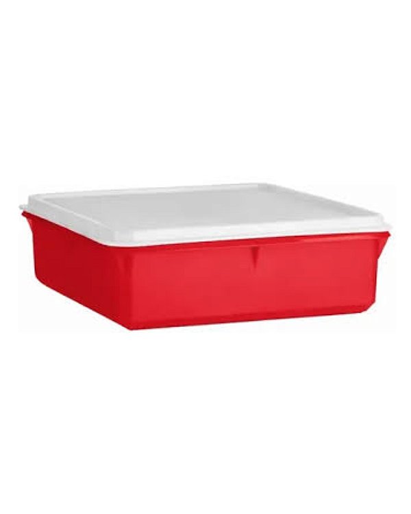 Tupperware Caixa Versátil 2,5 Litros - Pitanga Tampa Branca