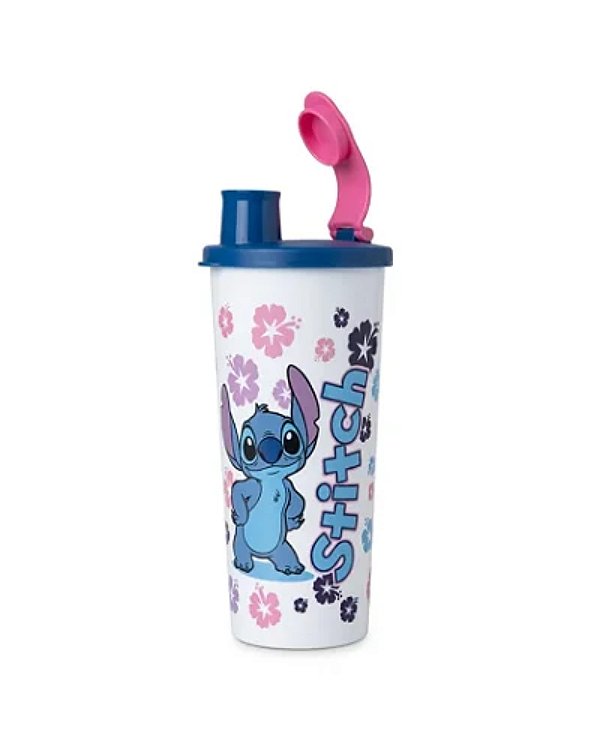 Tupperware Copo Com Bico 470ml - Stitch e Angel
