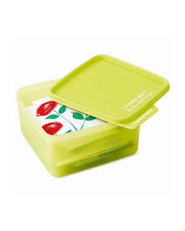 Tupperware Basic Line 1,2 Litros - Guarde Aqui Lindas Lembranças/Verde Bebe