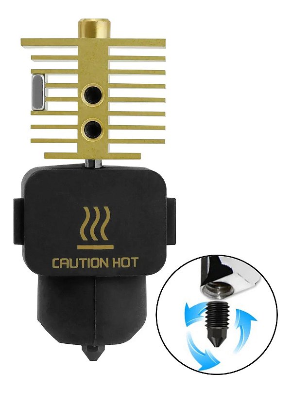 Hotend Upgrade bico 0.6 removível A1 e A1 mini Bambu Lab