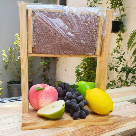 Suporte Para Favo de Mel Médio - MADEIRA NATURAL