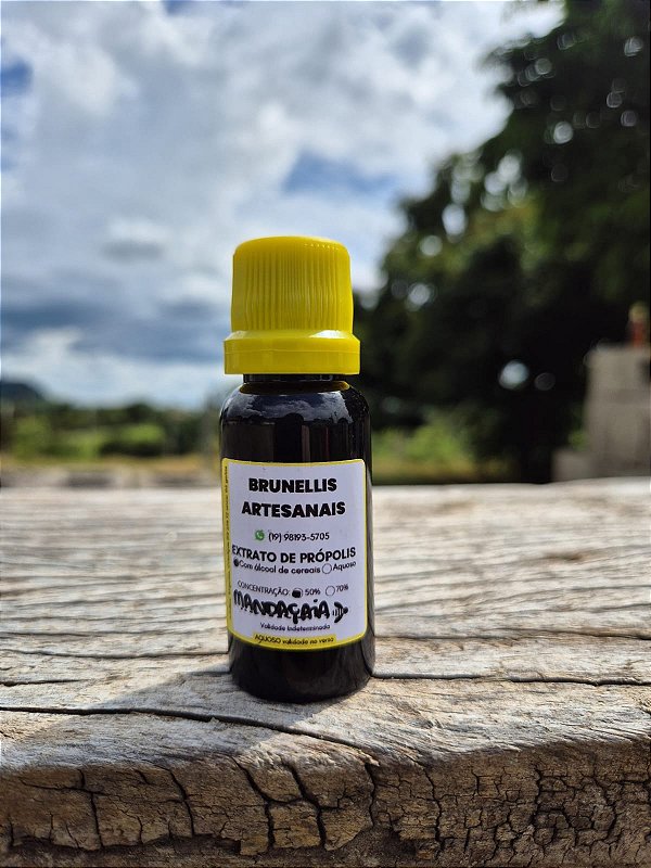 Própolis de Abelha Mandaçaia - Extrato de Própolis abelha sem ferrão - 20 ml