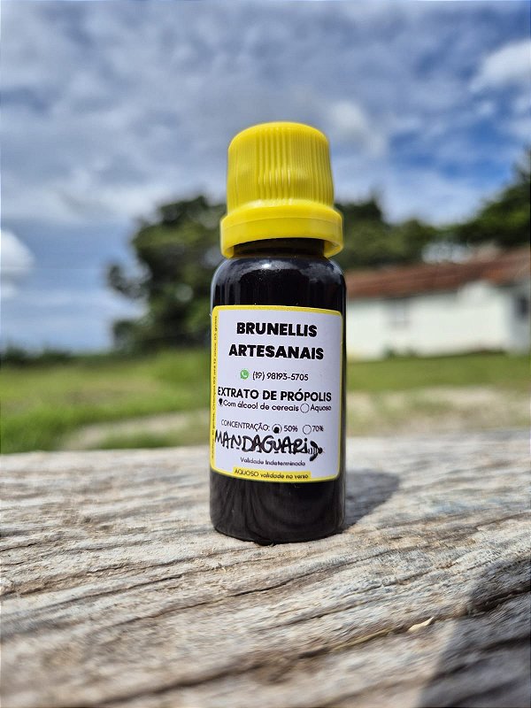 Própolis de Abelha Mandaguari - Extrato de Própolis abelha sem ferrão - 20 ml