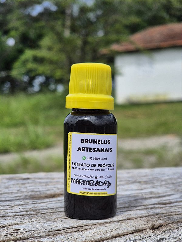 Própolis de Abelha Marmelada - Extrato de Própolis abelha sem ferrão - 20 ml