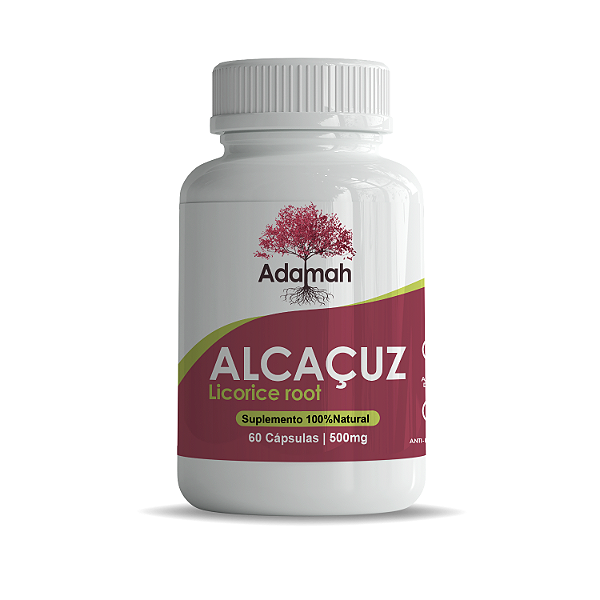 Alcaçuz Em Cápsulas - 500mg - 100% Natural