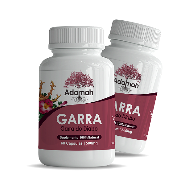 Kit 2 Potes Garra Do Diabo 500mg 120 Cápsulas O Verdadeiro