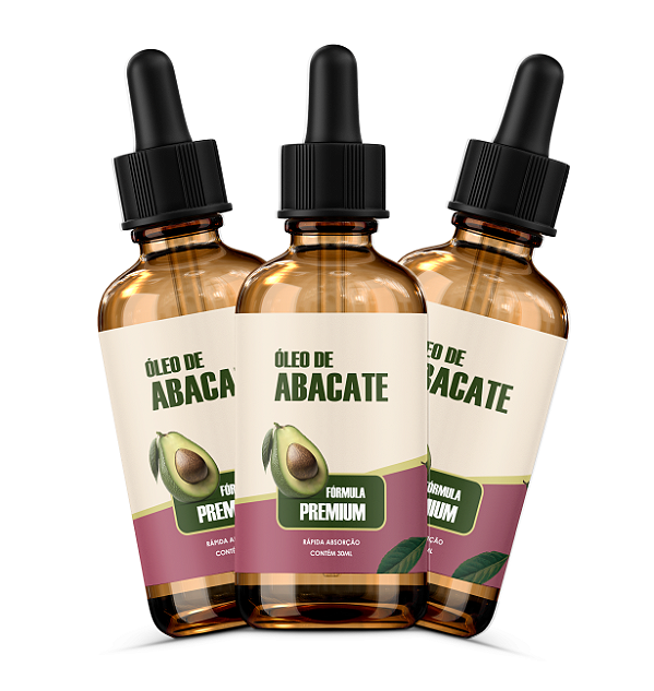 Kit 3 Óleos De Abacate - 100% Puro! Glico Gotas