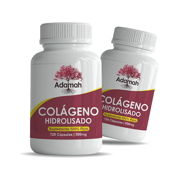 Kit 2x Colágeno Hidrolisado 120 Cápsulas Verdadeiro Renovador 500mg