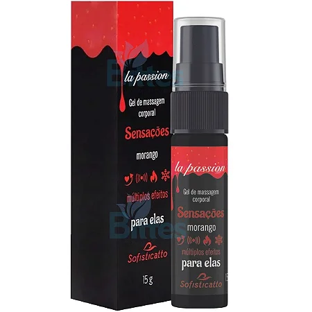 Gel sensações 3x1 morango