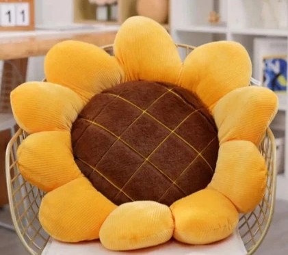 Almofada Pelúcia Girassol Confortável