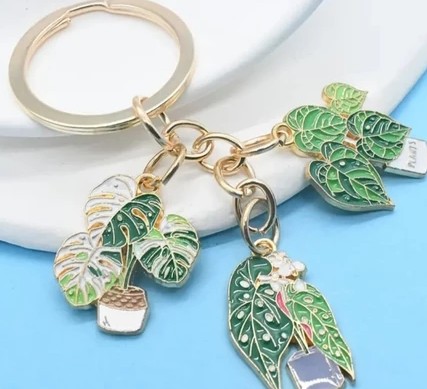 Chaveiro Decorativo de Plantas em Metal
