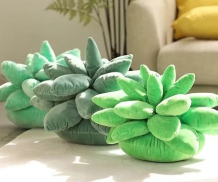 Almofada Decorativa Suculenta em Tecido Super Macio