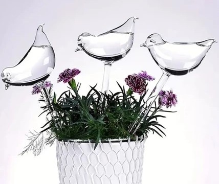 Regador Decorativo em Formato de Pássaro - Conjunto com 3 Peças