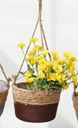 Vaso de Rattan - Estilo Rústico