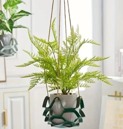 Suporte de Vaso em Couro PU