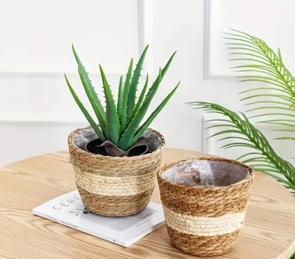 Vaso de Flores Tecido Corda