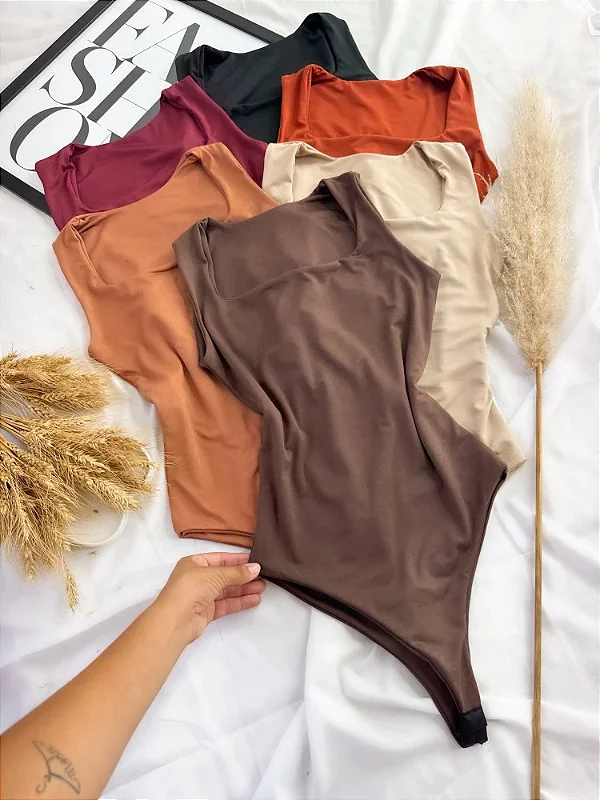 Body Luna cavado modelagem dupla