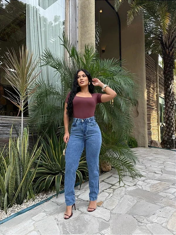 Calça Jeans Mom Bia