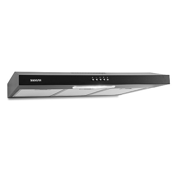 Depurador E Exaustor De Ar Suggar Slim 80cm Preto 220v