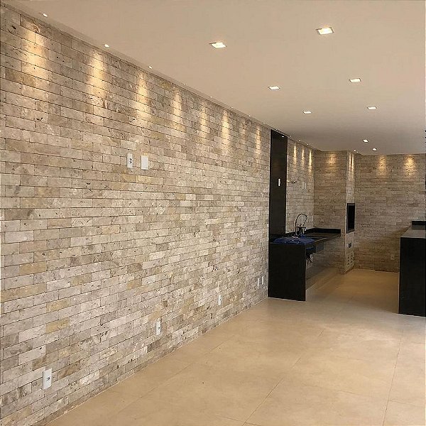 Travertino Bricks Tijolinho - ( preço /m² )