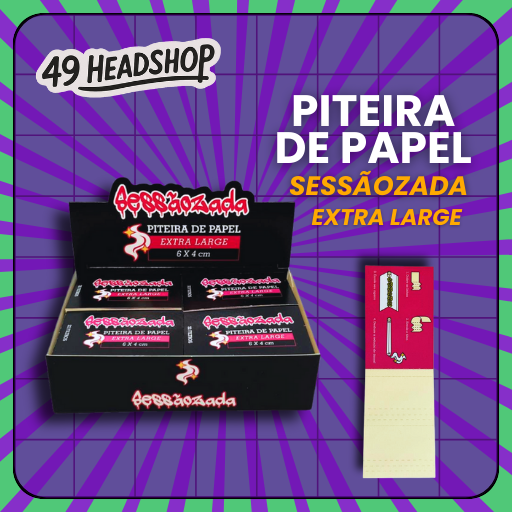 Piteira de Papel Sessãozada Extra Large - Livreto com 32 Folhas
