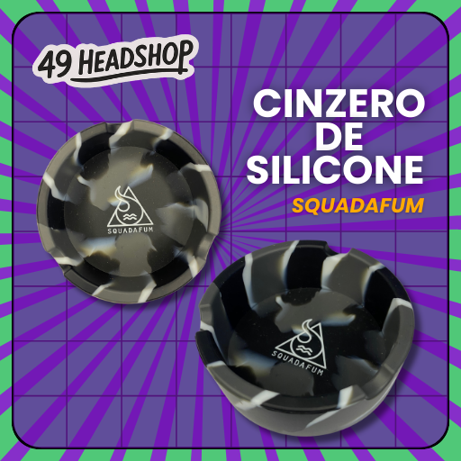 Cinzeiro de Silicone Squadafum Redondo