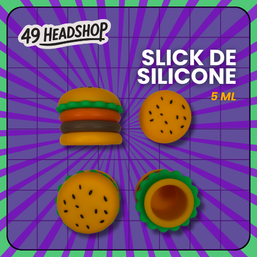 Slick de Silicone Hamburger 5 ml – Hermético e Antiodor