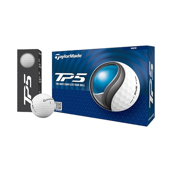 Kit 12 Bolas Golfe TaylorMade TP5 Branca Nova Geração