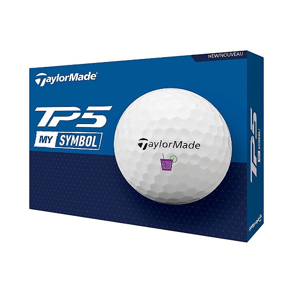 Kit 12 Bolas Golfe TaylorMade TP5 MySymbol Personalizada