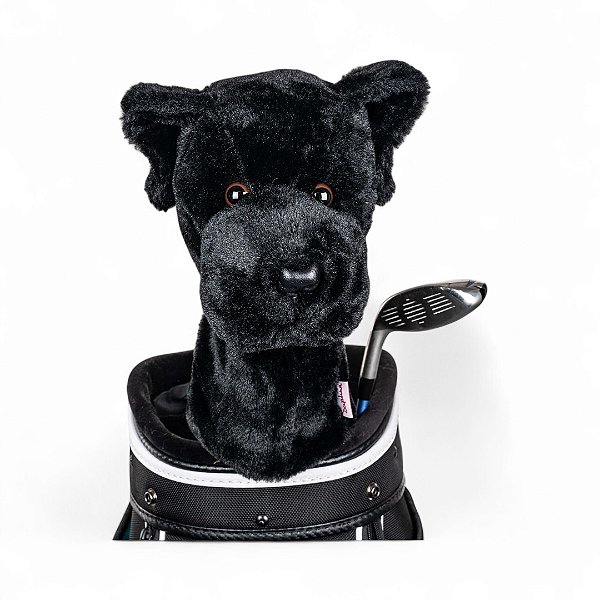 Daphne's Headcover Taco Golfe Cachorro Labrador Preto