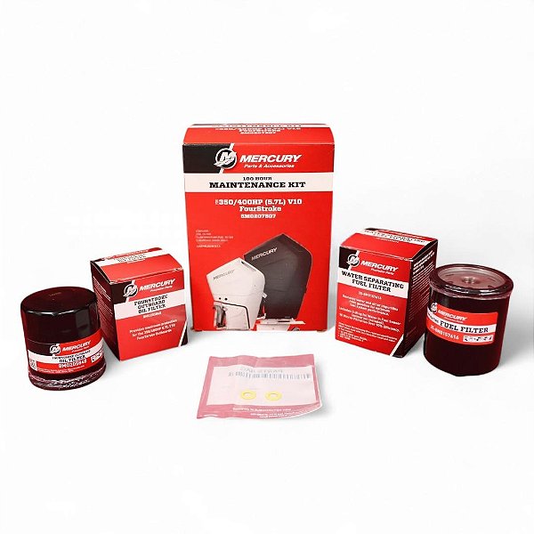 Mercury Kit Revisão 100 Horas Para Motor Popa Náutico