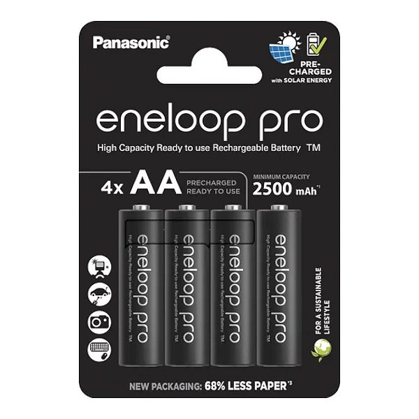 Pilha Recarregável AA para Panasonic - Eneloop Pro 4un