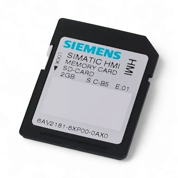 Cartão de Memória 2GB SD Siemens - 6AV2181-8XP00-0AX0