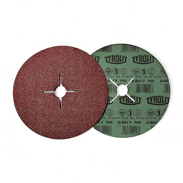 Disco de Lixa 180mm Tyrolit - P60 Caixa com 25un