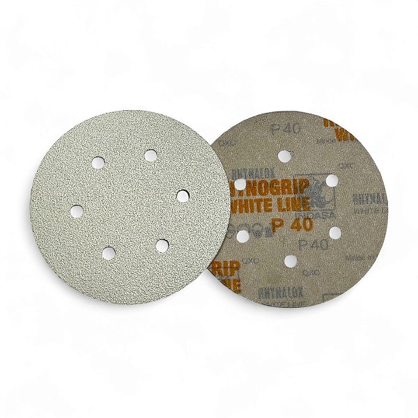 Disco Lixa 150mm Rhynogrip Indasa - Whiteline Grão P40