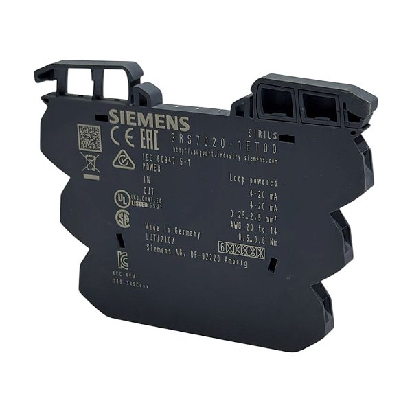 Amplificador Separador Siemens - 3RS7020-1ET00 4-20mA