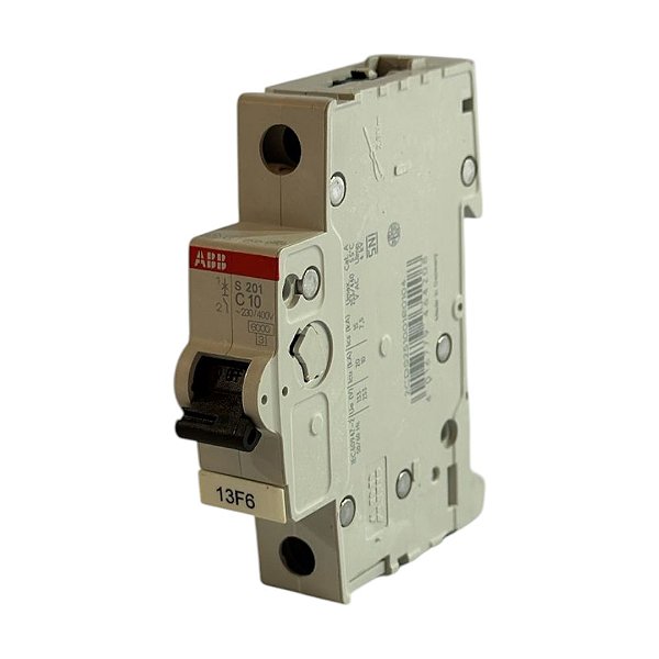 Minidisjuntor 1P 10A Curva C ABB - S201-C10 Pro M 6kA