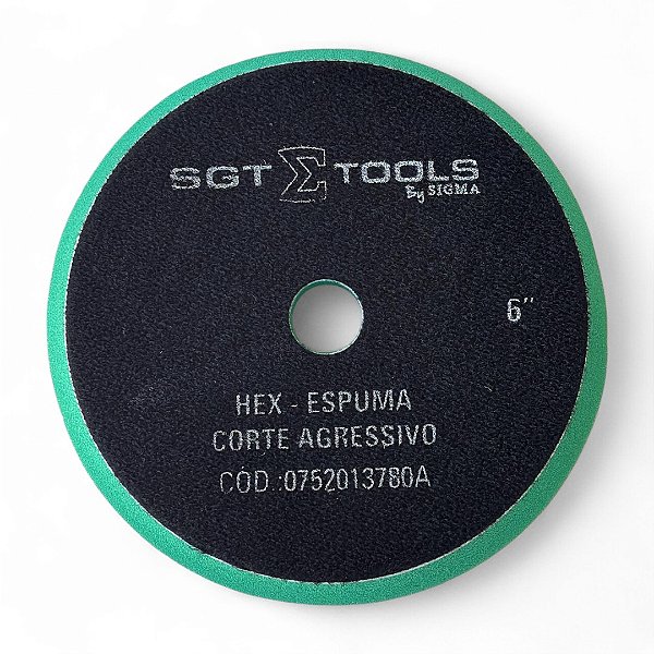 Boina Hex 6 Pol Corte Agressivo Sigmatools - Verde