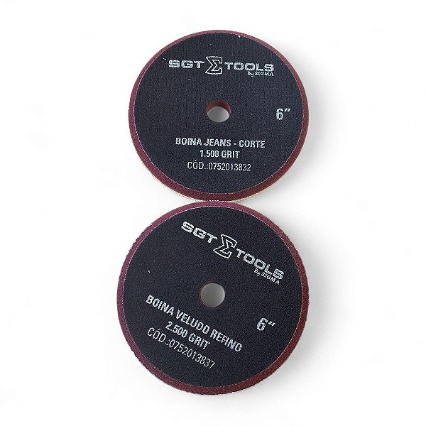 Kit Boina Jeans 1500 Veludo 2500 6 Pol - Politriz Roto