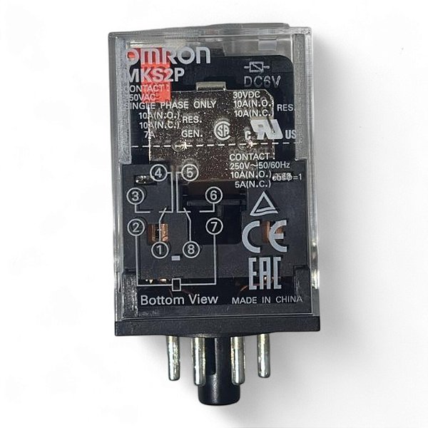 Relé Eletromecânico 2na + 2f 110vac 10a Mks2pin Ac110 Omron