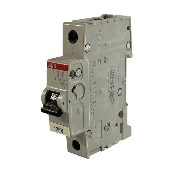 Mini Disjuntor ABB S201-c16 - Monopolar 16a