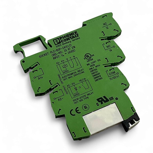 Base Relé Plc Bsp 24dc/21 Phoenix Contact 2967219 2961105