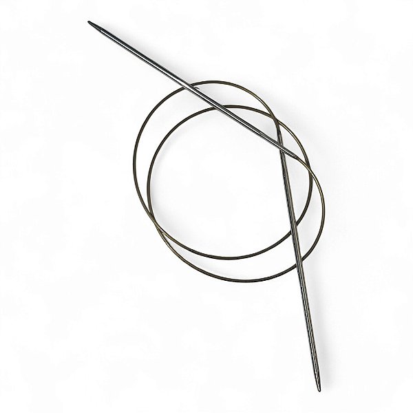 Agulha Circular Tricô Alumínio Círculo Addi - 3mm 80cm