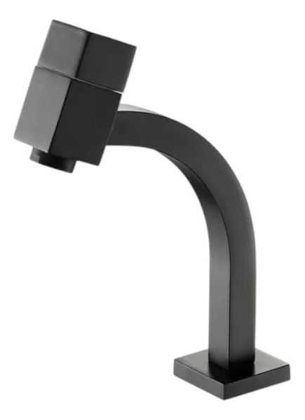 Torneira Banheiro Lavatório Quadra Luxo Baixa Dc-6604p Preto