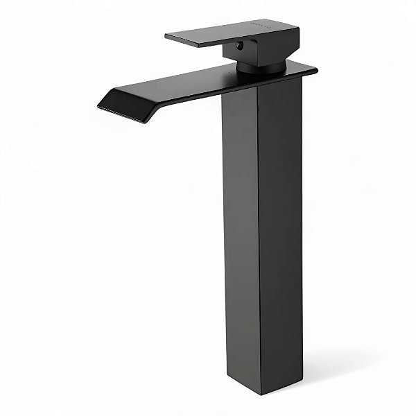 Torneira Monocomando Preta Cascata Alta DC-6006AP
