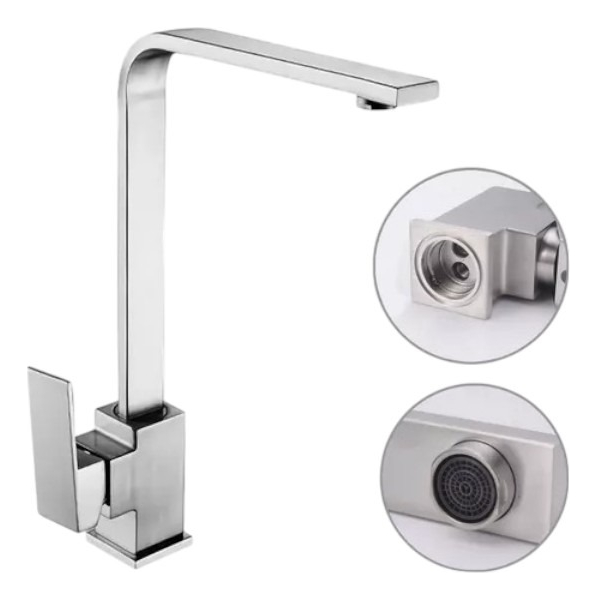 Torneira Cozinha Monocomando Cromo Prata DC-6017A