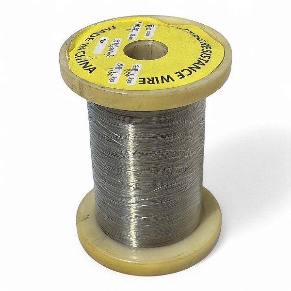 Fio Niquel Cromo 0.02mm para Resistência - Cr20Ni80 200g