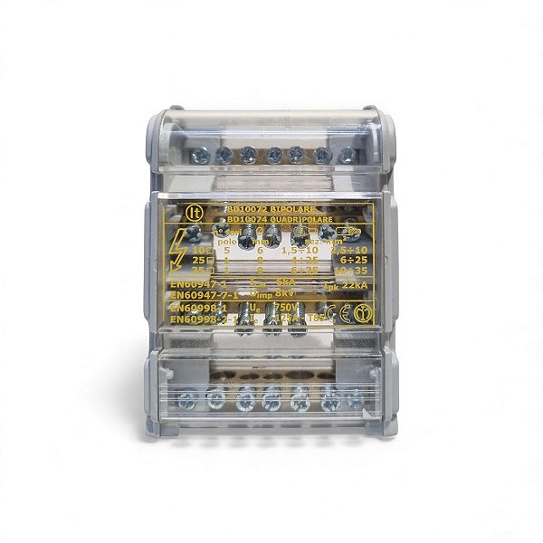 Bloco De Distribuição 4 Barramentos 7 Ligações 125a