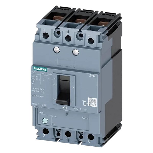 Disjuntor Caixa Moldada Tripolar 3VM11403EE320AA0 - Siemens